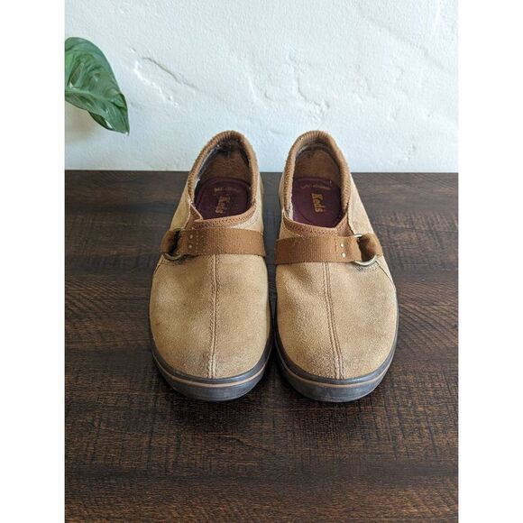 Keds Women's Springy Steps Brown Suede Faux Fur Loafer Shoes - Size 8 - Picture 3 of 8